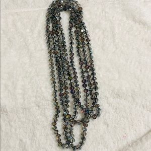 aurora borealis sparking crystal necklace